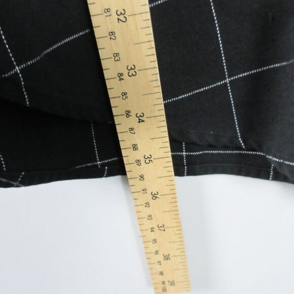 Maje Women's Cold Shoulder Button Down Midi Dress 7 Black Layered Preppy 528 - Picture 11 of 12